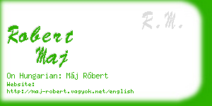 robert maj business card